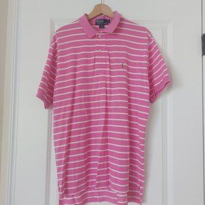 Ralph Lauren Polo L Hot Pink Striped
